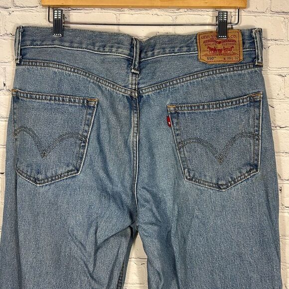 Levi’s 90s Men’s 550 Relaxed Fit  Jeans size W36 x L32 Y2K - Picture 4 of 10
